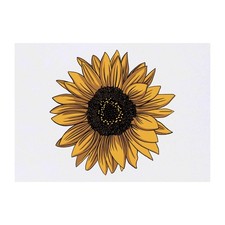 'Yellow Sunflower' Temporary Tattoos / Transfers TO00068859 