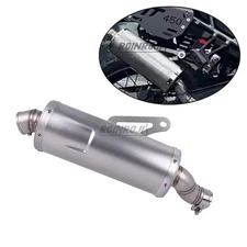 Slip On Exhaust Muffler Mid Link Pipe Silencer For CFmoto 450MT ADV IBEX 450