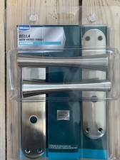 Image of Wickes Bathroom Bella Door Handle Satin Nickel