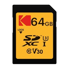 Kodak SDXC 64GB UHSI U3 V30 Ultra Memory Card