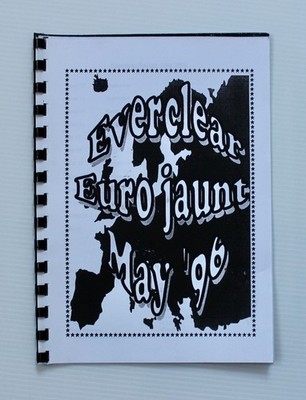 EVERCLEAR 'Euro Jaunt' Tour Itinerary (1996) Support Bands: HUM & FEEDER