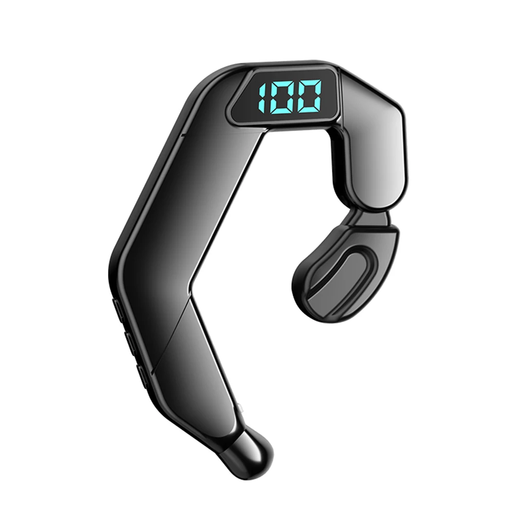 V19 Wireless Bluetooth Bone Conduction Sports Headphones with Ear Hook - Digital Audio