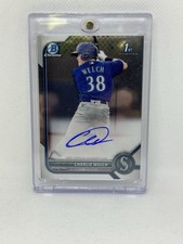 2022 1st Bowman Chrome Prospects Auto Charlie Welch #CPA-CW Autograph Mariners