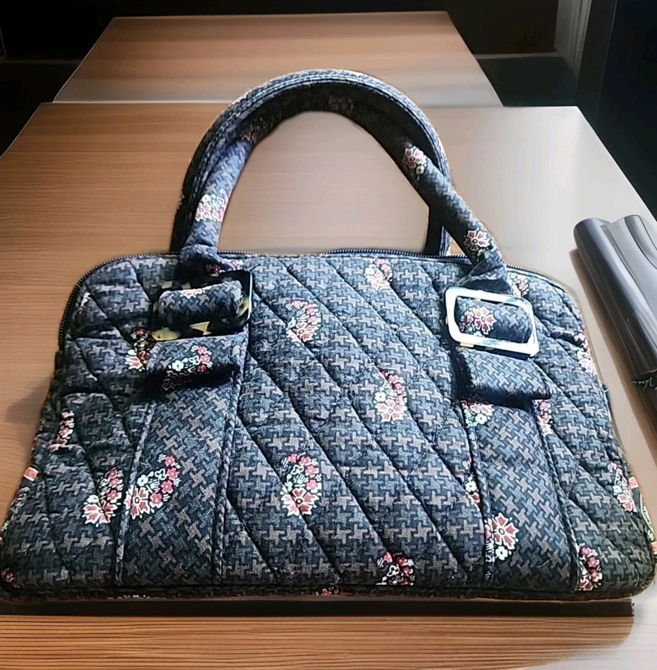 Bolso de Mano Vera Bradley Lucy Pata de Gallo Multicolor Pequeño Retirado Foto 3 de 4