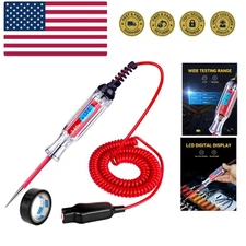 Heavy Duty 3-65V Backlit Digital LCD Circuit Tester,  Light with 140 Inch Ext...