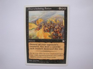 Overwhelming Forces - NM - Portal Three Kingdoms - MTG Magic the Gathering P3K