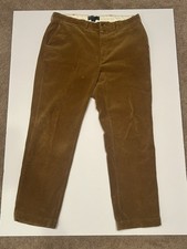 Polo Ralph Lauren Corduroy Pants Mens 38x32 Tan Andrew 100 Cotton Pleated