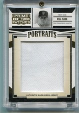 2005 Prime Patches - WILL CLARK - Portraits Jumbo Game Worn Jersey Patch #d/140