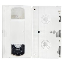 VHS is LIFE Solid White Color VHS Shell w/ T-160 Tape