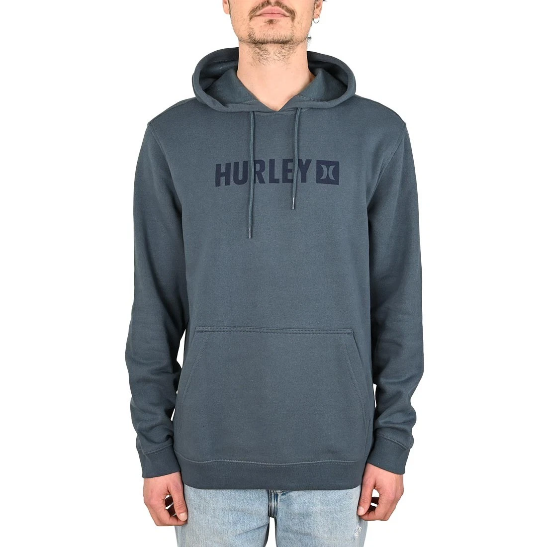 Veste à Capuche Garçon Hurley – Gris Anthracite, Sherpa Zippée, Taille S (8-10 Ans)
