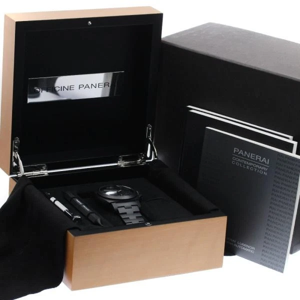 Panerai — Officine Panerai Luminor 1950 PAM00438 44mm Black Dial Automatic Watch #C12769