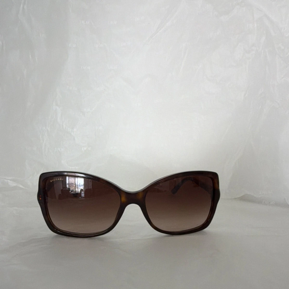 Bulgari Luxury Oversized Sunglasses in Brown with brown lenses Amazon.com: Sunglasses Bvlgari BV 8198 B 544113 Dark Havana  main image 3