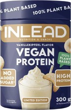 Inlead Vegan Protein, 300 g Dose, Vanillekipf...