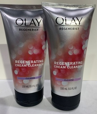 2 Pack Olay Regenerist Regenerating Cream Cleanser Face Wash 5.0 fl oz / 150 ml