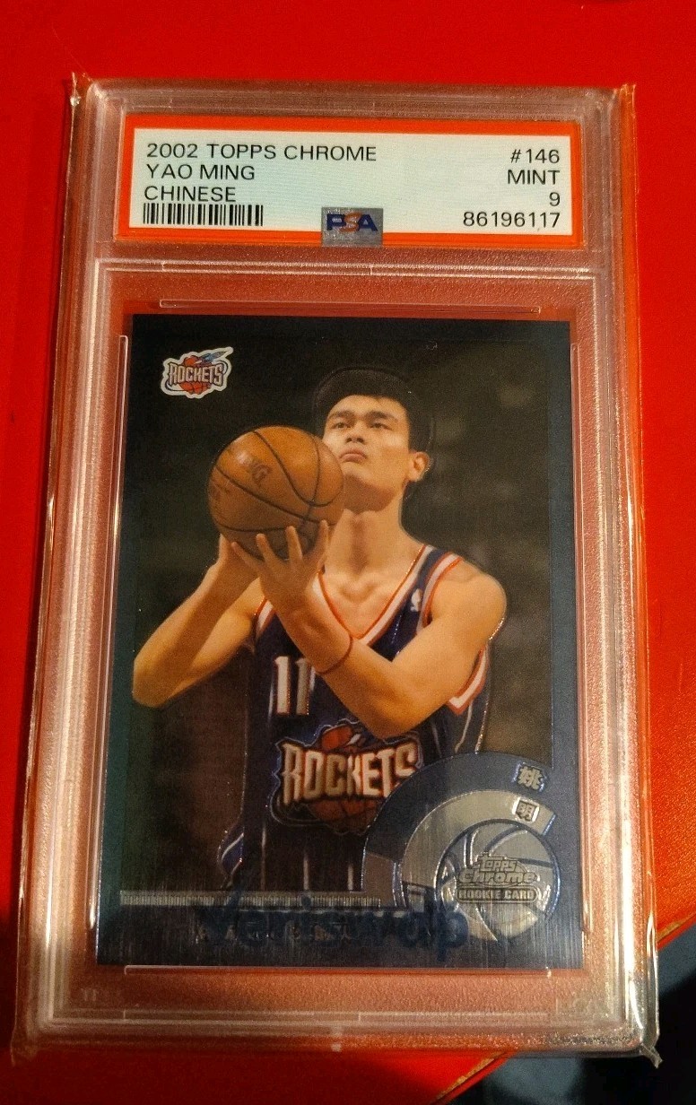 2002 Topps Chrome Chinese YAO MING #146 RC Rookie PSA 9 MINT