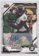 2019 Upper Deck CFL Auto Dominique Rhymes #117 Auto d8k