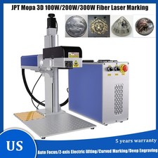 3D JPT MOPA Fiber Laser Marking Machine Relief/Deep/Curved Engraving Marker US