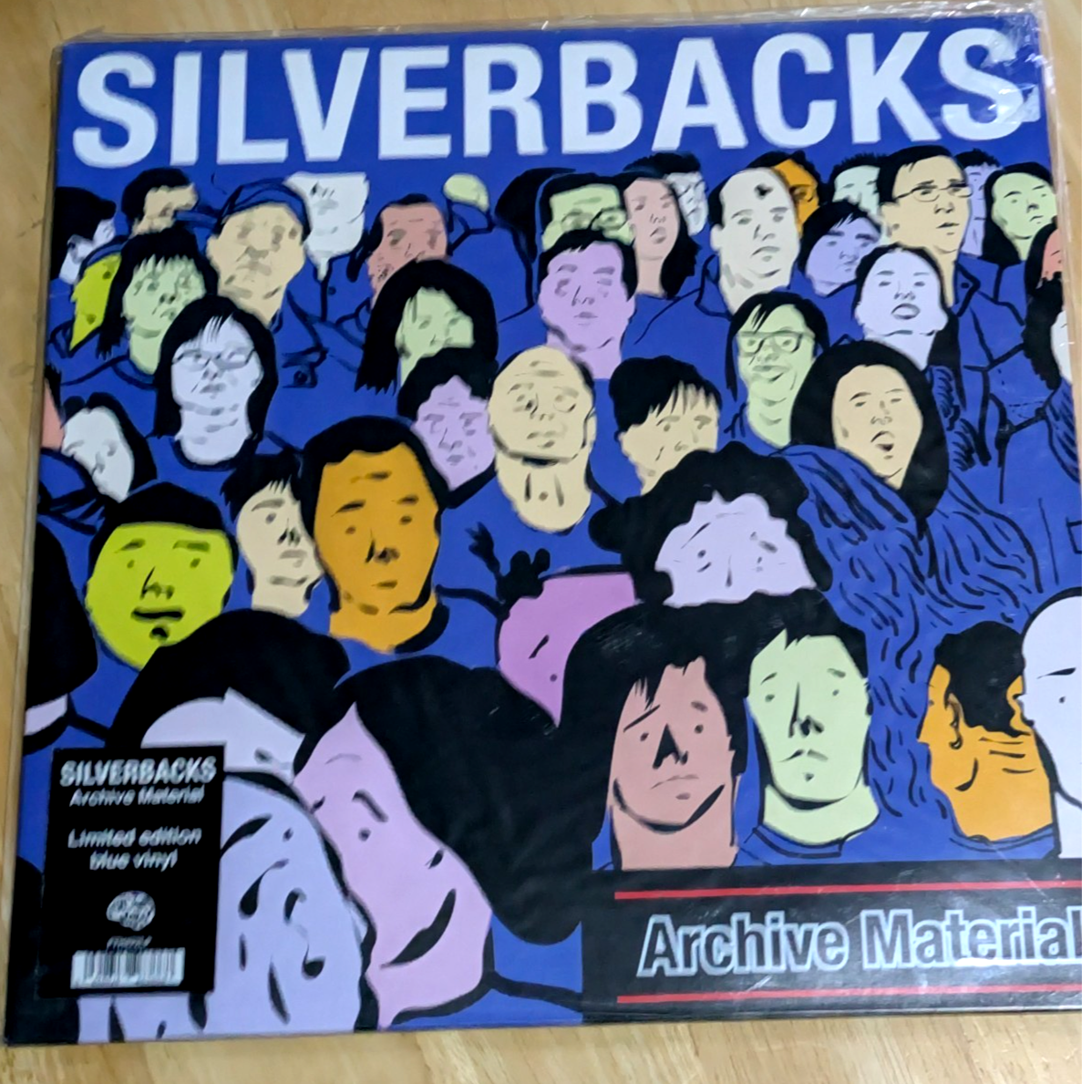 Archive Material by Silverbacks (Record, 2022) New Unplayed Lp Blue Vinyl