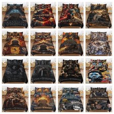 Game of Thrones Quilt Duvet Doona Cover Pillowcase Bedding Set Single Double UK
