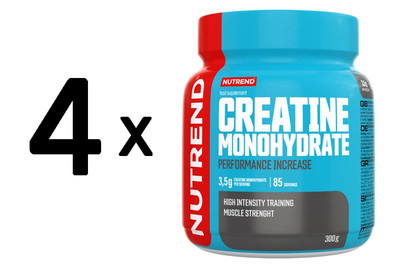 4 x Nutrend Creatine Monohydrate - 300g (61,67 EUR/kg)