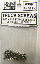 Tichy Group 3091 Stainless Steel 2:56 x 3/16" Truck Mnt. Screws 25ea 