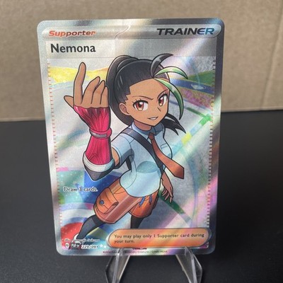 Pokemon TCG Nemona 229/091 SV: Paldean Fates Full Art LP