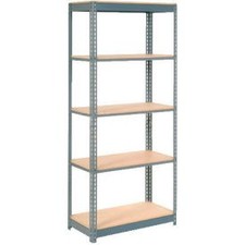 Industrial 5 Shelf Standard Duty Boltless Shelving Starter 36""Wx24""Dx84""H