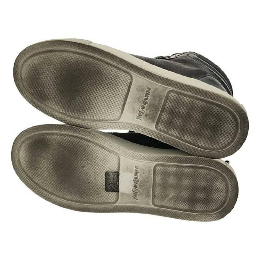 YVES SAINT LAURENT rive gauche SNEAKERS MALIBU HIGH 05 TOP IN PELLE usate KLDR 0