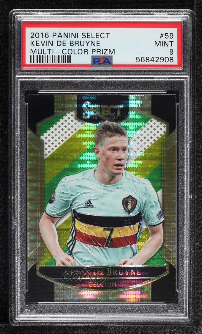 2016 Panini Select Terrace Multi-Color Prizm Kevin de Bruyne #59 PSA 9 MINT 0a6s