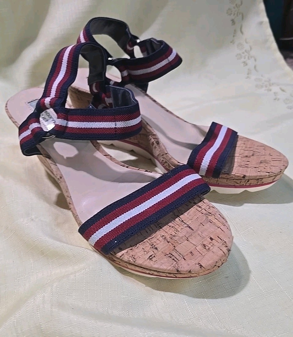 Liz Claiborne Sport Women’s Wedge Sandals Size 9 Cork Heel NEW