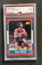 1986 Fleer Basketball - #115 Kelly Tripucka - PSA 9