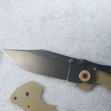 2PCS Custom Brass Gasket Copper Gasket Pad For Cold Steel Recon 1 Folding Knife