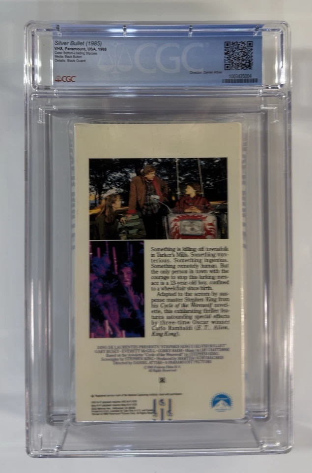 VHS — CGC 9.6/A+  SILVER BULLET — 1988 Print - Image 2 of 4