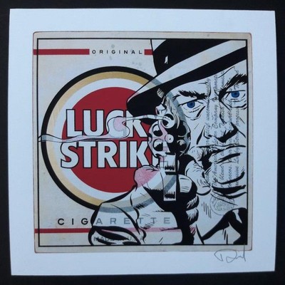 SCARCE 2015 DENIAL ''LUCKY STRIKE'' SIGNED PRINT POSTER GRAFFITI URBAN ART