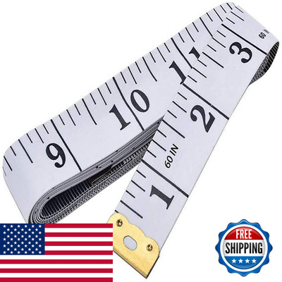 Gdminlo Soft Tape Measure Double Scale Body Sewing Flexible Tailor Craft Vinyl