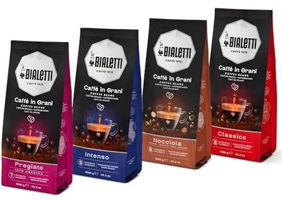 BIALETTI Kaffeebohnen, 1 kg Beutel, klassisch Intensiv Edle Haselnuss, Röstkaffe