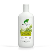Image of Dr. Organic Tea Tree Body Wash: Vegan, Cruelty-Free & SLS-Free, 250ml