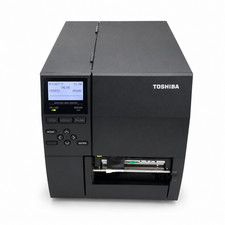 Toshiba B-EX4T2-TS12-QM-R 300dpi Industrial Barcode Label Printer Tested Working