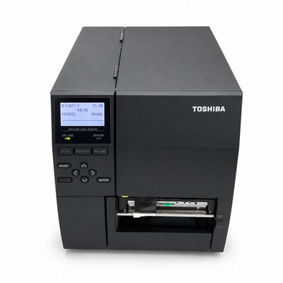Toshiba B-EX4T2-TS12-QM-R 300dpi Industrie Barcode Etikettendrucker getestet funktioniert