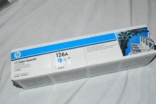 Genuine HP 126A CE311A Cyan LaserJet Toner Cartridge, OEM Original - SEALED