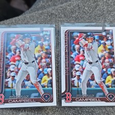 Topps 2024 Update Series Kristian Campbell Rookie Cards Boston Red Sox Lot of 2