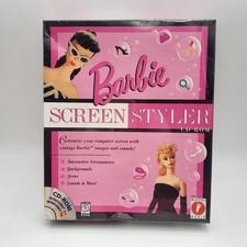 Vintage 1997 Mattel Media Barbie Screen Styler CD-ROM  18052-New Sealed 