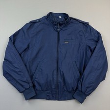 Vintage Members Only Jacket Mens 44L Navy Full Zip Iconic Racer Bomber 80s