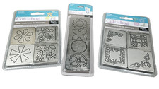 ProvoCraft Cuttlebug Dies Vintage Asterisks Flowers Lot of 3 Sealed New