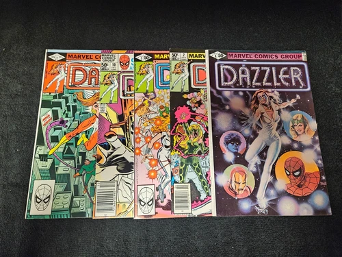 1981 MARVEL COMICS LOT (5) DAZZLER #1-17 MID/HIGH GRADE VINTAGE X-MEN SPIDER-MAN