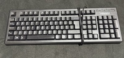 Advent C112 USB Tastatur Schwarz   Englisches QWERTY Layout