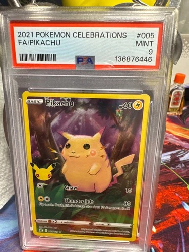 2021 POKEMON CELEBRATIONS #005 FULL ART/PIKACHU PSA 9