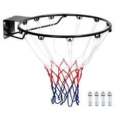 18" Basketball Rim Replacement Wall Door Mounted Hanging Standard Goal
