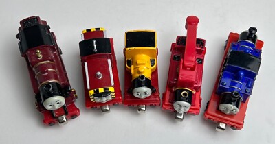 Thomas &Fr Take Along Diecast Mighty Mac, Salty, Harvey, Duncan, Arthur Lot of 5