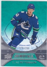 2021/22 CREDENTIALS..ELIAS PETTERSSON..TEAL../399..# 10..CANUCKS..COMBINED SHIP